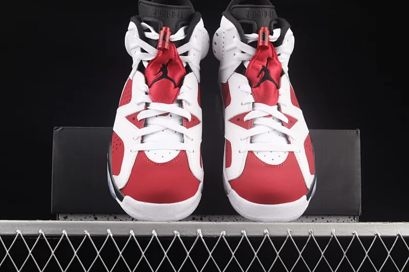 All categories Air Jordan Jordan series basketball shoes Air Jordan 6 Air Jordan "Carmine" AJ6 Joe 6 Rouge White Red 2021 replica high-top basketball shoes CT8529-106